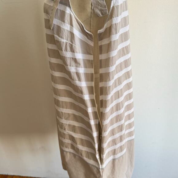 ROSSO35 Beige Striped Cocoon Dress - Picture 7 of 9